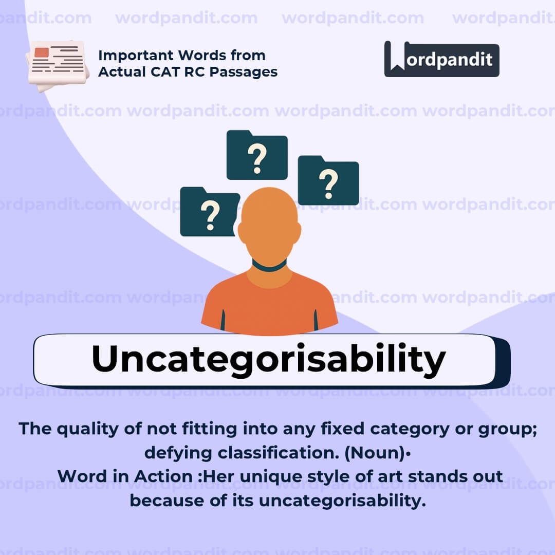 Uncategorisability