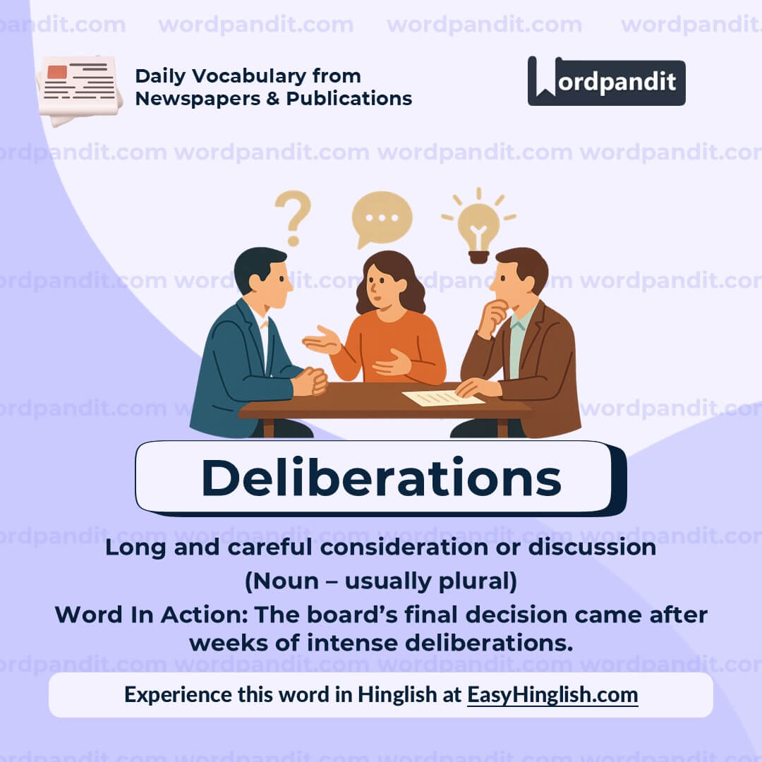 Deliberations Deliberations