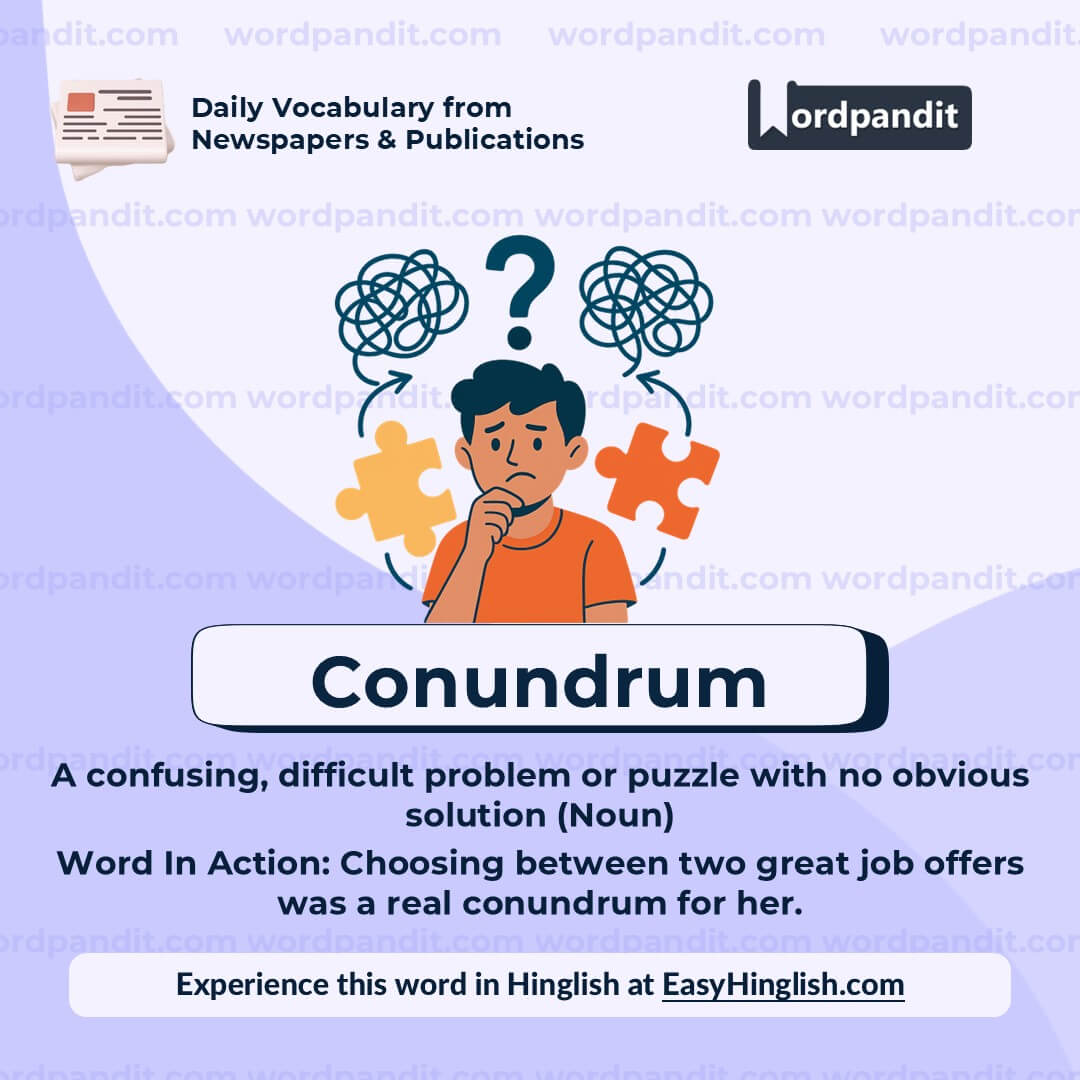 Conundrum 2 Conundrum 2