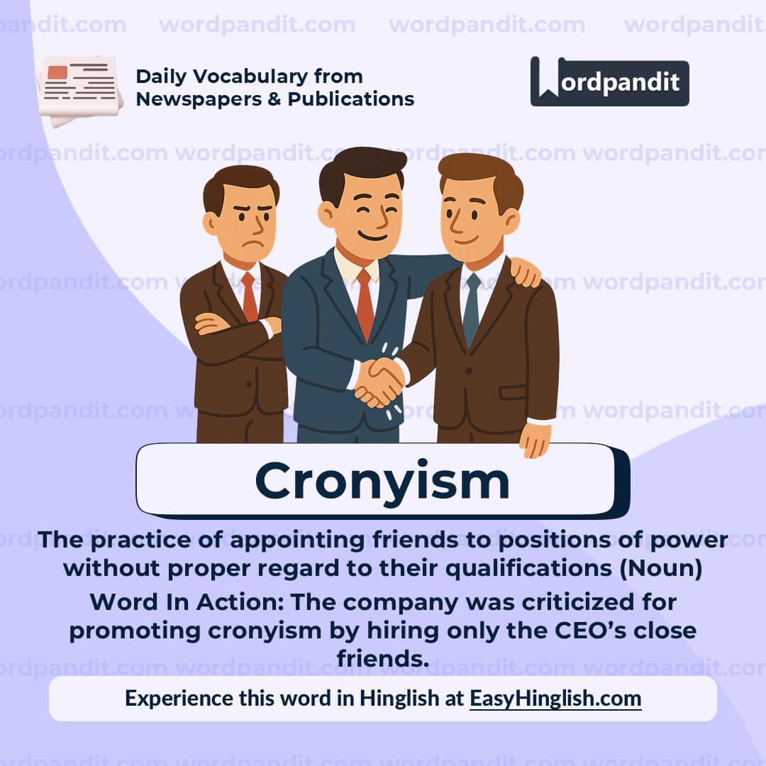 Cronyism Cronyism